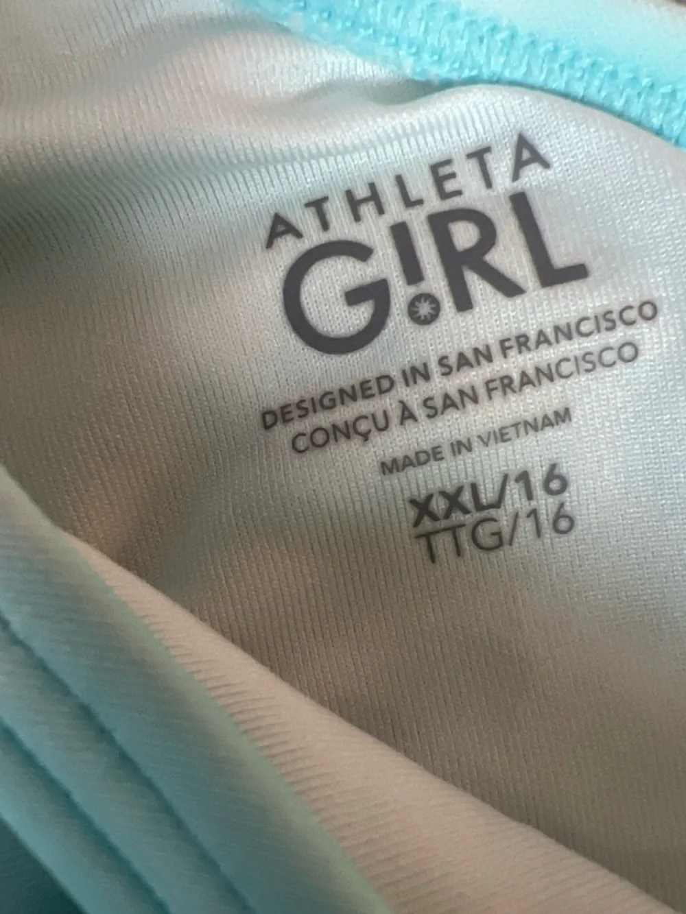 Athleta Girl Light Aqua Two-Piece Swim Set